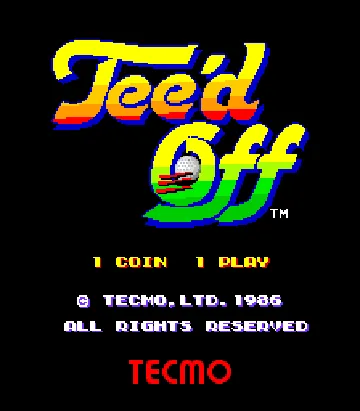 Tee'd Off (Japan) screen shot title